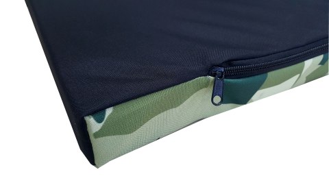 Legowisko materac dla psa XL 80×55×5 cm - pianka, wodoodporny pokrowiec, nadruk „Moro", Bertoni