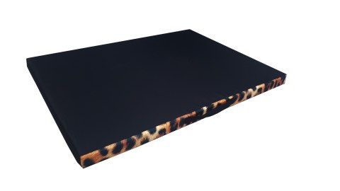 Legowisko materac dla psa XL 80×55×5 cm - pianka, wodoodporny pokrowiec, nadruk „Panterka", Bertoni