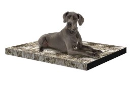 Materac ortopedyczny dla psa ORTO XXL 110×80×7 cm - nadruk Brzoza, pianka memory, wodoodporny pokrowiec, Bertoni
