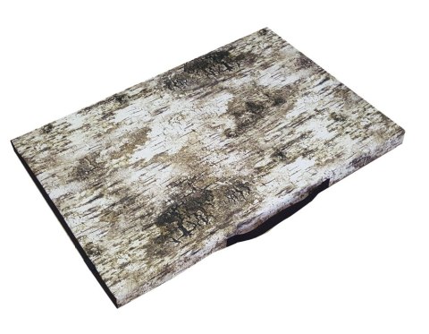 Materac ortopedyczny dla psa ORTO XXL 110×80×7 cm - nadruk Brzoza, pianka memory, wodoodporny pokrowiec, Bertoni