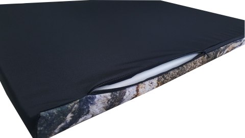 Materac ortopedyczny dla psa ORTO XXL 110×80×7 cm - nadruk Montana, pianka memory, wodoodporny pokrowiec, Bertoni