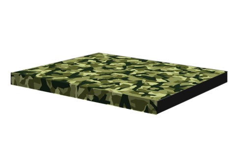 Materac ortopedyczny dla psa ORTO XXL 110×80×7 cm - nadruk Moro, pianka memory, wodoodporny pokrowiec, Bertoni