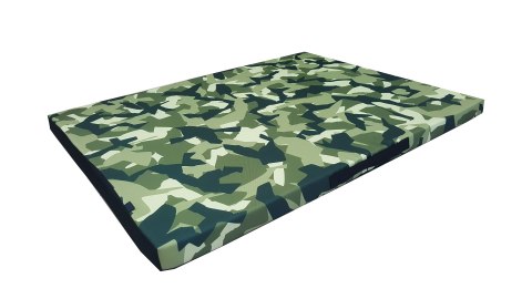 Materac ortopedyczny dla psa ORTO XXL 110×80×7 cm - nadruk Moro, pianka memory, wodoodporny pokrowiec, Bertoni