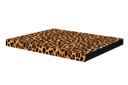 Materac ortopedyczny dla psa ORTO XXL 110×80×7 cm - nadruk Panterka, pianka memory, wodoodporny pokrowiec, Bertoni
