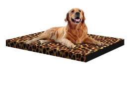 Materac ortopedyczny dla psa ORTO XXL 110×80×7 cm - nadruk Panterka, pianka memory, wodoodporny pokrowiec, Bertoni