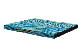 Materac ortopedyczny dla psa ORTO XL 80×55×7 cm - nadruk Mosaic, pianka memory, wodoodporny pokrowiec, Bertoni
