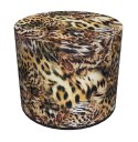 Pufa Codura Wodoodporna do Domu i Ogrodu - wzór Safari New, Elegancka, Wygodna, Stabilna, Zamek Błyskawiczny, 40 cm, Bertoni