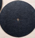 Zestaw krążków przeciwchwastowych 3 szt. ściółkowanie grafit fi 26 cm