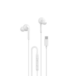 Słuchawki dokanałowe X3C+ przewodowe USB-C 1.2m - białe