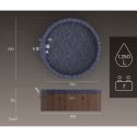 Dmuchane SPA Lay-Z Toronto 7 osobowe hydromasaż WiFi Bestway 6001W Bestway