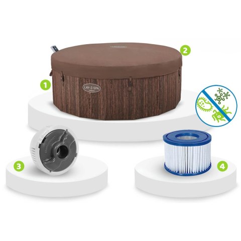 Dmuchane SPA Lay-Z Toronto 7 osobowe hydromasaż WiFi Bestway 6001W Bestway