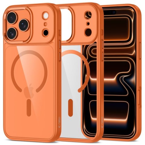Etui case plecki na iPhone 17 Pro Max MagMat MagSafe - przezroczysto-pomarańczowe