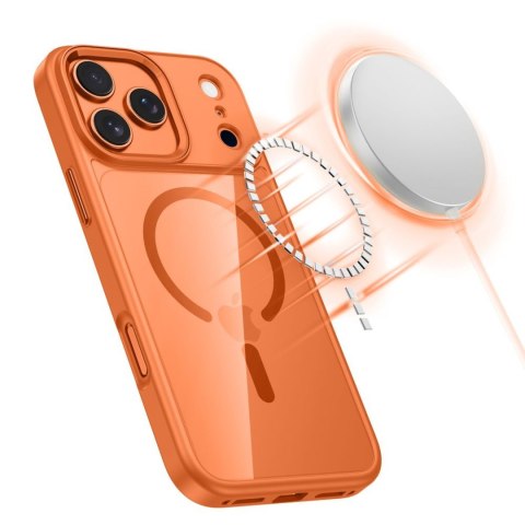 Etui case plecki na iPhone 17 Pro Max MagMat MagSafe - przezroczysto-pomarańczowe