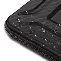 Pokrowiec etui usztywniane wodoodporne na laptopa 13-14'' - czarny