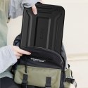 Pokrowiec etui usztywniane wodoodporne na laptopa 13-14'' - czarny