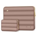 Torba pokrowiec Puffy na laptopa 13-14'' + etui na akcesoria - brązowy
