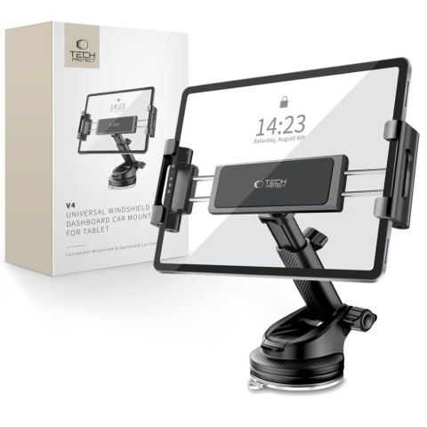 Uchwyt samochodowy V4 do tabletu 141-280 mm na kokpit - czarny