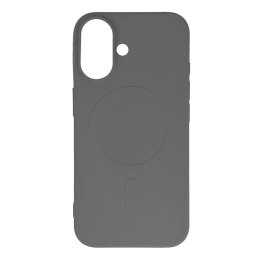 Etui plecki na iPhone 16e Liquid Silicone Case MagSafe - szare