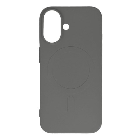 Etui plecki na iPhone 16e Liquid Silicone Case MagSafe - szare