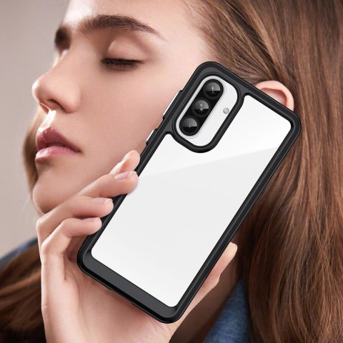 Etui pokrowiec z elastyczną ramką do Samsung Galaxy A26 Outer Space Case - czarny