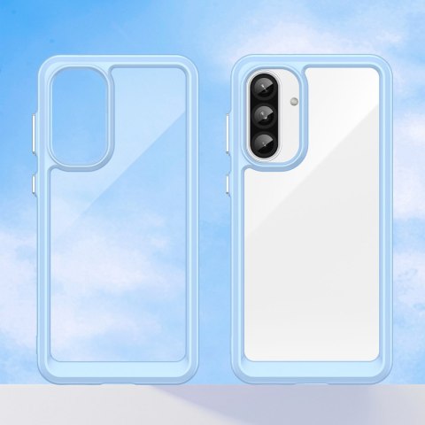 Etui pokrowiec z elastyczną ramką do Samsung Galaxy A26 Outer Space Case - niebieski