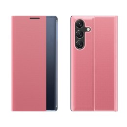 Etui pokrowiec z klapką podstawką na Samsung Galaxy A26 New Sleep Case - różowy