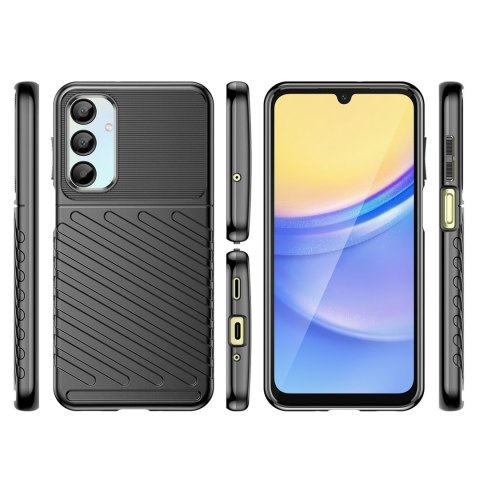 Etui silikonowe pancerny pokrowiec na Samsung Galaxy A26 Thunder Case - czarny