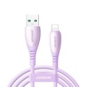 Kabel przewód USB-A - iPhone Lightning Vibrant Series 3A 1.2m - fioletowy