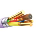 Kabel przewód USB-A - iPhone Lightning Vibrant Series 3A 1.2m - fioletowy