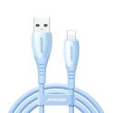 Kabel przewód USB-A - iPhone Lightning Vibrant Series 3A 1.2m - niebieski