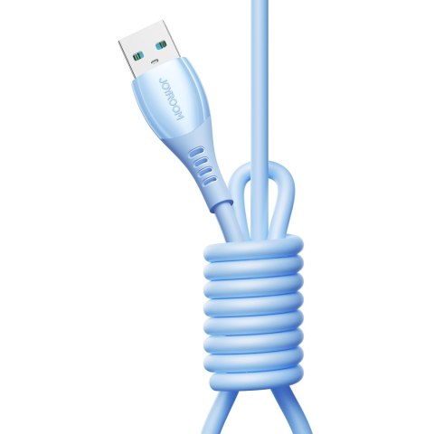 Kabel przewód USB-A - iPhone Lightning Vibrant Series 3A 1.2m - niebieski