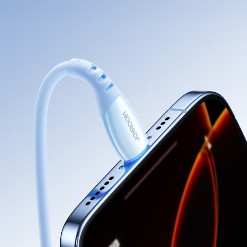 Kabel przewód USB-A - iPhone Lightning Vibrant Series 3A 1.2m - niebieski