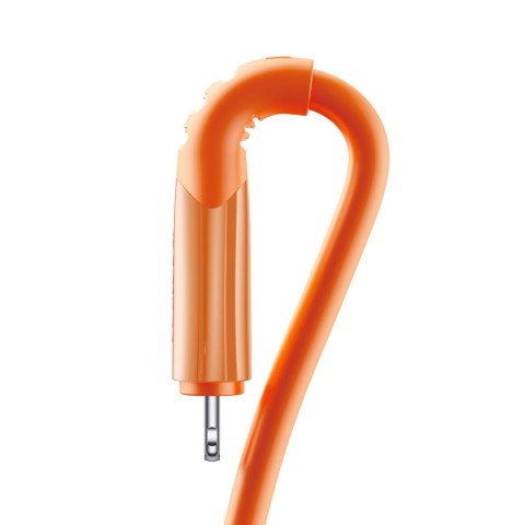Kabel przewód USB-A - iPhone Lightning Vibrant Series 3A 1.2m - pomarańczowy