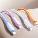 Kabel przewód USB-A - iPhone Lightning Vibrant Series 3A 1.2m - pomarańczowy