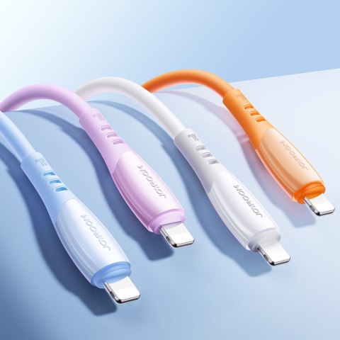 Kabel przewód USB-C - iPhone Lightning Vibrant Series 30W 1.2m - niebieski