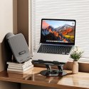 Podstawka stojak obrotowy pod laptopa tablet - czarny