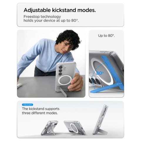 Etui case na Samsung Galaxy S26 Ultra Hybrid S Mag MagSafe - przezroczysto-białe