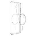 Etui pokrowiec na Samsung Galaxy S26 Ultra Hybrid Mag MagSafe - przezroczysto-białe
