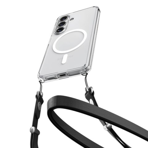 Etui pokrowiec na Samsung Galaxy S26 Ultra Hybrid Mag MagSafe - przezroczysto-białe