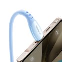Kabel przewód USB-A - USB-C Vibrant Series 3A 1.2m - niebieski