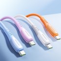 Kabel przewód USB-A - USB-C Vibrant Series 3A 1.2m - niebieski
