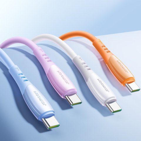 Kabel przewód USB-A - USB-C Vibrant Series 3A 1.2m - niebieski