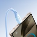 Kabel przewód USB-A - USB-C Vibrant Series 3A 1.2m - niebieski