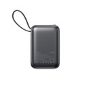 Powerbank 20000mAh 22.5W USB-C z podwójnym kablem - czarny
