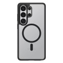 Etui na Samsung Galaxy S26 Ultra Ultra Hybrid Mag MagSafe - przezroczysto-czarne