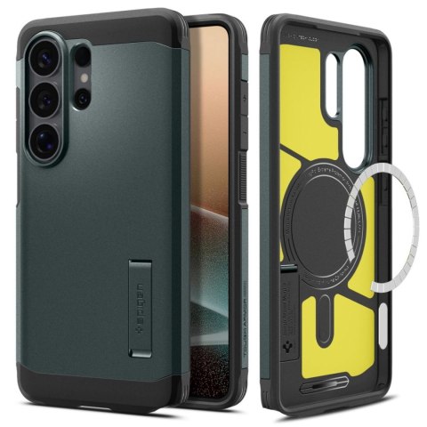 Etui pokrowiec case na Samsung Galaxy S26 Ultra Tough Armor Mag MagSafe - zielone