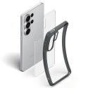 Etui pokrowiec case na Samsung Galaxy S26 Ultra Ultra Hybrid - przezroczysto-czarny