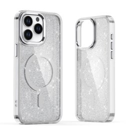 Etui pokrowiec na Samsung Galaxy S26 Ultra Glitter Case MagSafe - biały
