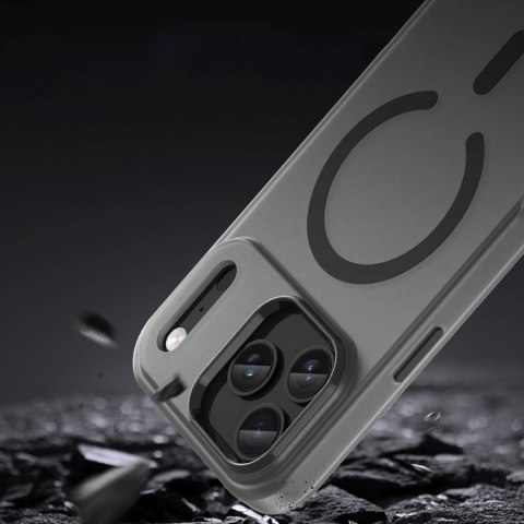 Etui pokrowiec na iPhone 17 Pro Magnetic Abrasive MagSafe - matowe czarne
