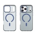 Etui pokrowiec na iPhone 17 Pro Magnetic Abrasive MagSafe - matowe niebieskie